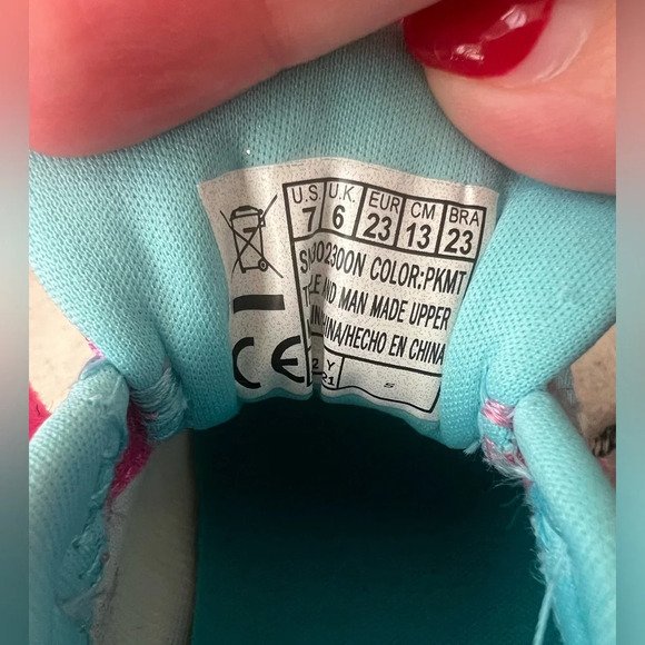 NWOT Skechers Girls Light Up Athletic Shoes in Pink/Multi Colors size 7c - Picture 7 of 7